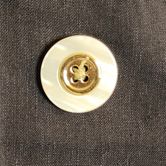 Veronica Beard Nisha Double Breasted Navy Blue Linen Blend Blazer Nautical sz 8 - Picture 4 of 12